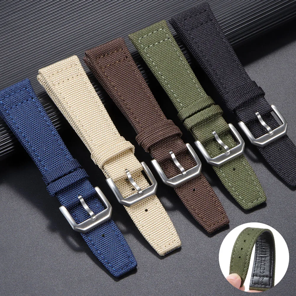 Nato Strap Nylon - IWC 파일럿 시계 밴드 용 나일론