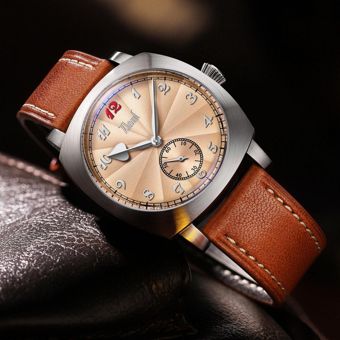 Tropic Strap Vintage - 빈티지 남성용 시계, 연어색 다이얼, ST17
