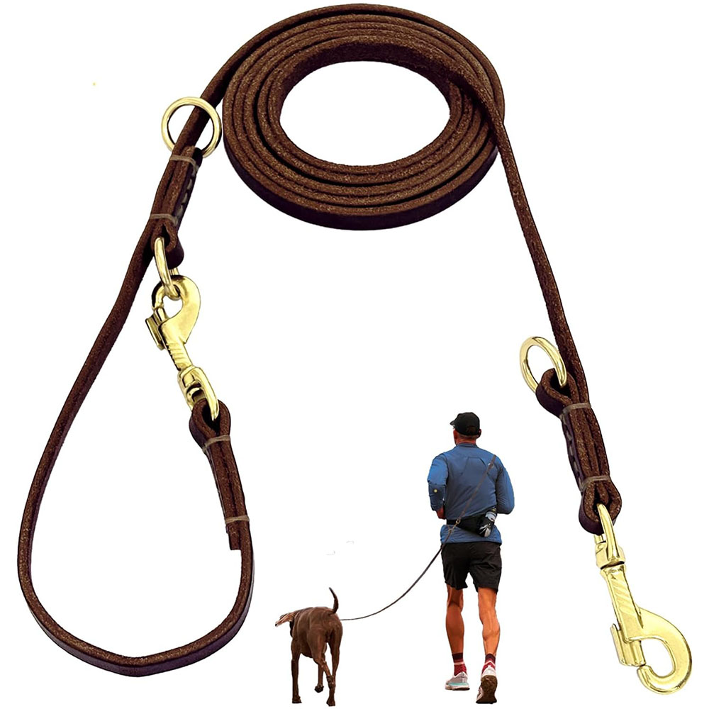 Leather Strap Quick Release - 다기능 가죽 개줄 핸즈프리 러닝 리드