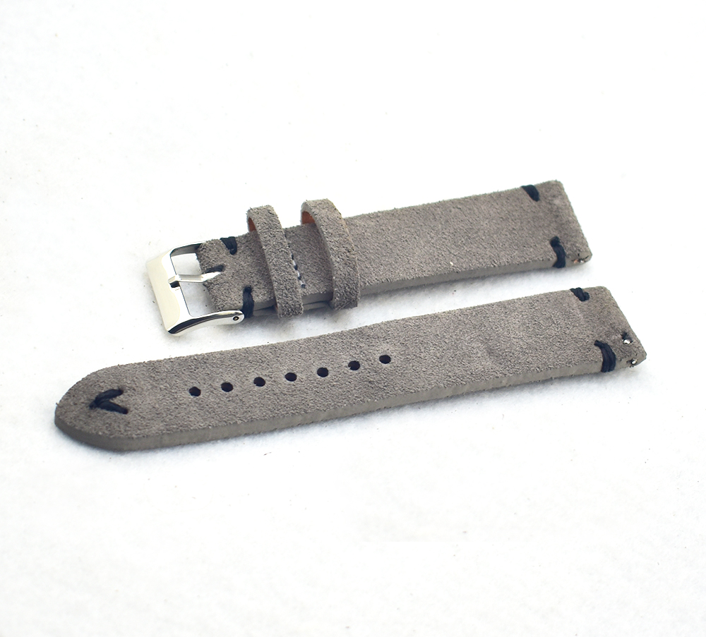 레트로 정품 가죽 시계 밴드 18mm 20mm 22mm - Suede Strap Watch 리뷰 및 가격