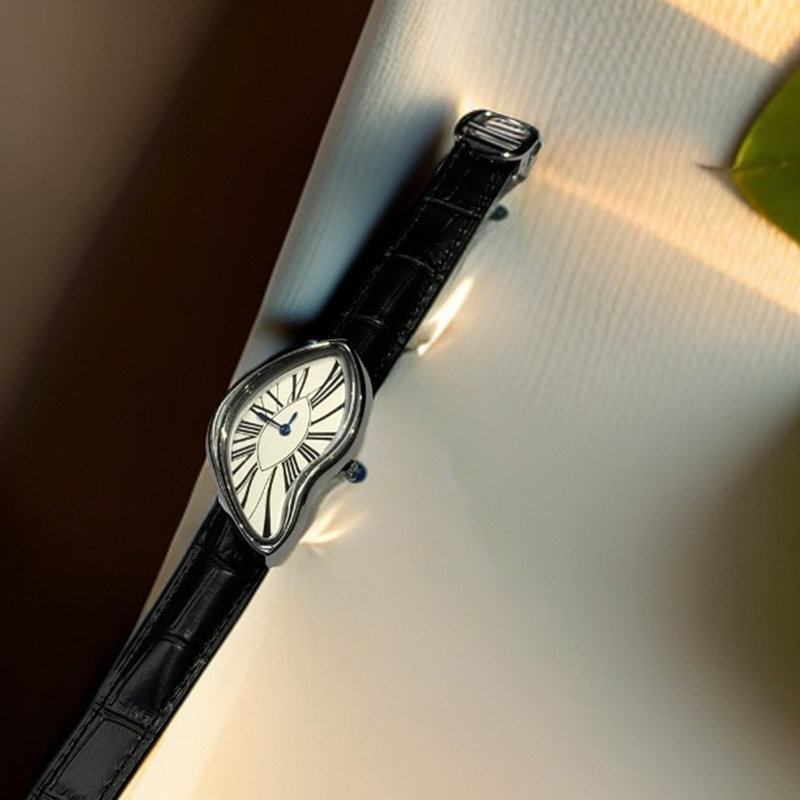 중세 외계인 시계는 y2k 외계인 여성과 남성을 녹이고 - Leather Watch Band Men 리뷰 및 가격