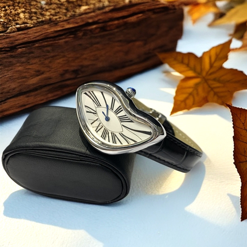 중세 외계인 시계는 y2k 외계인 여성과 남성을 녹이고 - Leather Watch Band Men 리뷰 및 가격