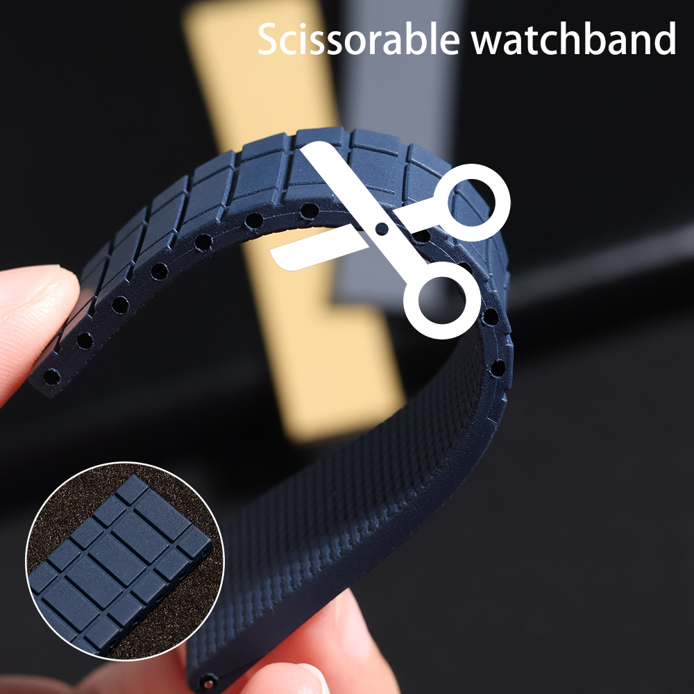 새로운 디자인 CTS FKM 러버 시계 스트랩 20mm - Suede Strap Watch 리뷰 및 가격