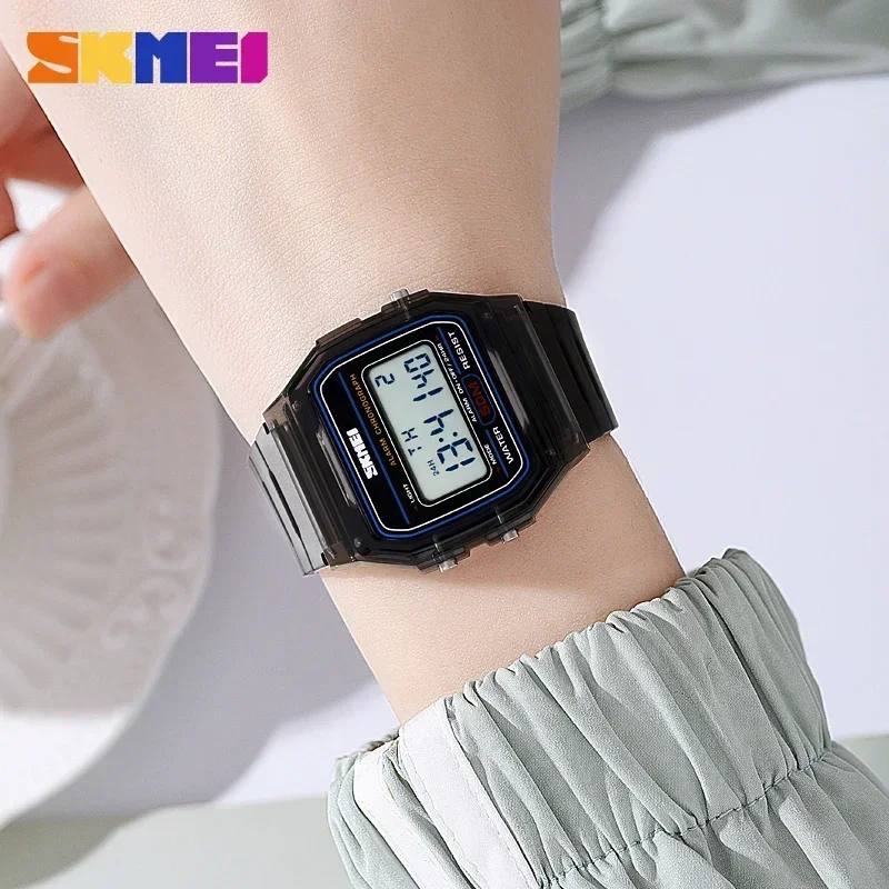 SKMEI 2056 투명 TPU 스트랩 숙녀 손목 시계 - Rubber Strap Diver 리뷰 및 가격