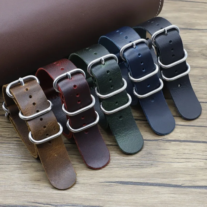 빈티지 정품 가죽 시계 밴드 18mm 20mm 22mm - Nato Strap Nylon 리뷰 및 가격