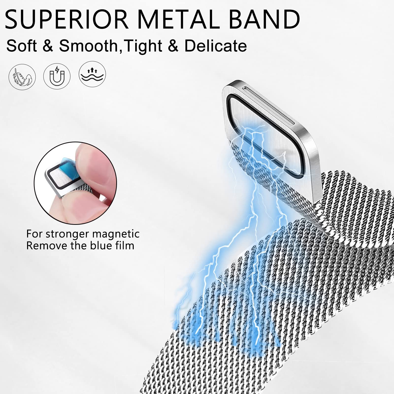 밀라노 루프 Fitbit Charge 6 5 밴드 교체 - Milanese Loop Magnetic 리뷰 및 가격