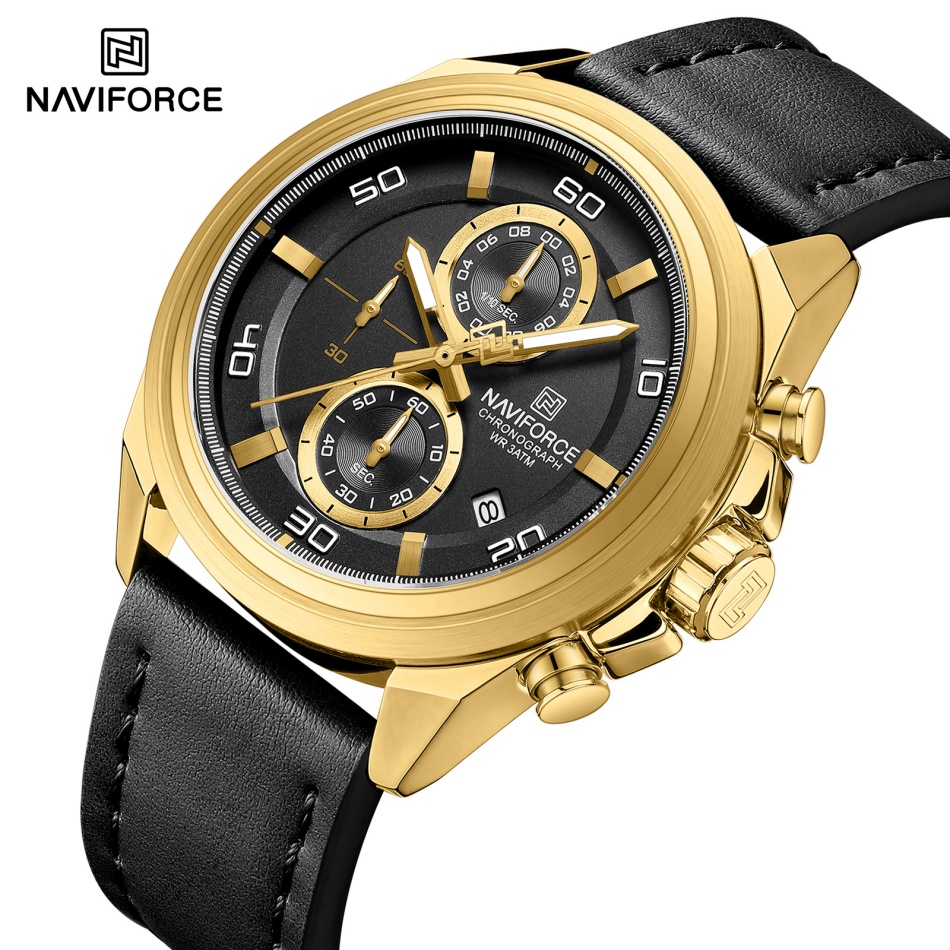 NAVIFORCE 손목 시계 정품 가죽 스트랩 합금 케 - Leather Watch Band Men 리뷰 및 가격