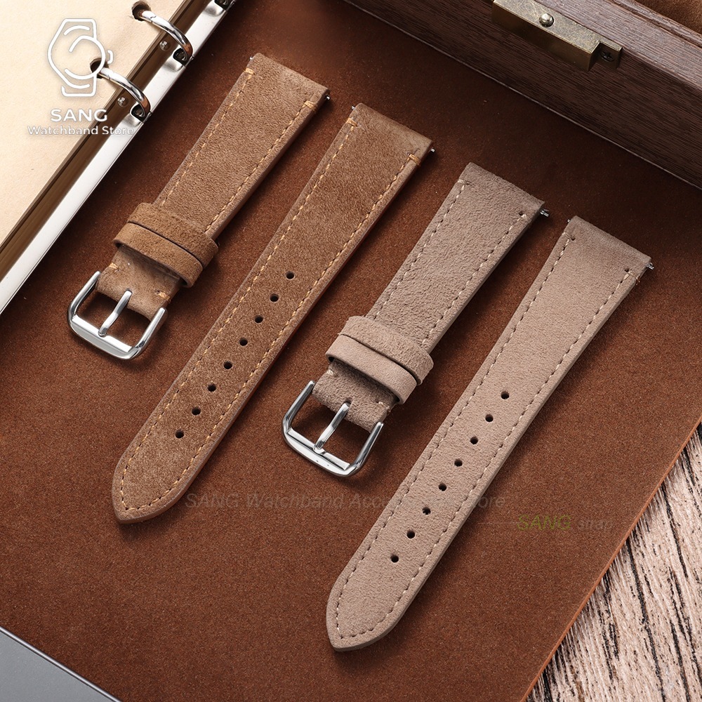 20mm 22mm 유니버설 남녀 빈티지 스웨이드 가죽  - Suede Strap Watch 리뷰 및 가격
